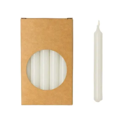 Immagine prodotto di Rustik Lys - Confezione di candeline a forma di matita "Finn" (Set da 20, bianco)