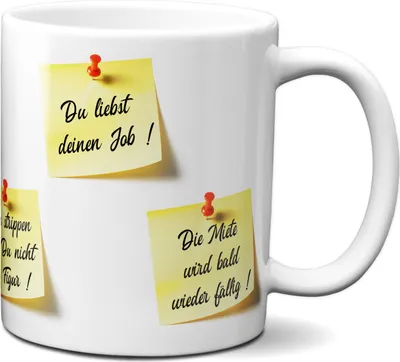 Produktbild von TassenKing Büro Tasse schwarz, mit lustigen Motivations-Sprüchen, Geschenk für Kolleginnen, Keramik Tasse, Kaffeebecher, Spülmaschinenfest