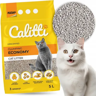 Produktbild von Calitti Economy 5L Klumpender Bentonit-Katzenstreu