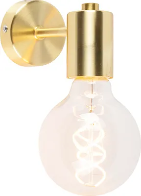 Produktbild von Smart Art Deco Wandleuchte Gold inkl  G95 WiFi Lichtquelle Facil