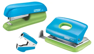 Obrázok produktu pre Rapid 5000370, 10 listy, Modrá, Zelená, Štandardná skoba, ABS, Kov, 3,8 cm, Vršok
