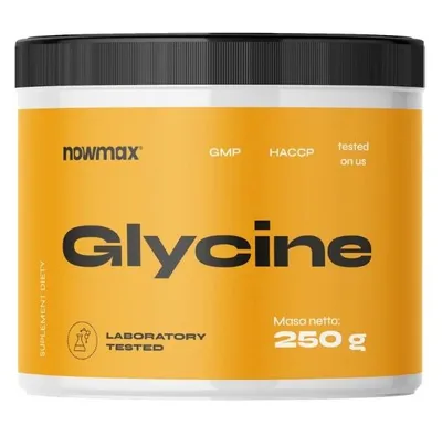 Produktbild von nowmax® Glycin 250 g – 100 % reine Glycin Aminosäure, Pulver, 250 Portionen, Nahrungsergänzung für Sport & Regeneration