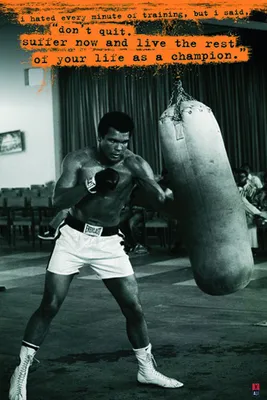 Obrázek produktu pro Muhammad Ali Sandsack Plakát 61 x 91,5 cm