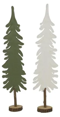 Produktbild von Svenska Living Image Filz Weihnachtsbaum auf Stamm grün H62cm