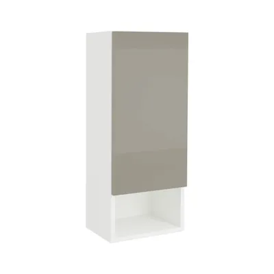 Immagine prodotto di haaus Zed mobile da bagno per montaggio a parete, 1 anta, grigio lucido/bianco, anta in MDF, L 30 x L 22 x H 72 cm