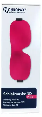 Productafbeelding van Ohropax Slaapmasker 3d Roze (1 stuk)