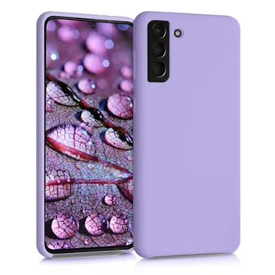 Produktbild von kwmobile Hülle kompatibel mit Samsung Galaxy S21 Plus Hülle - Silikon Handy Case - Handyhülle weiche Oberfläche - kabelloses Laden - Lavendel