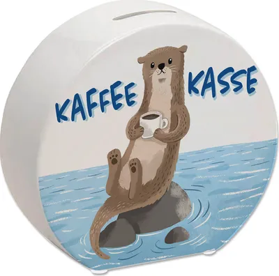 Produktbild von Kaffeekasse Spardose mit niedlichem Otter