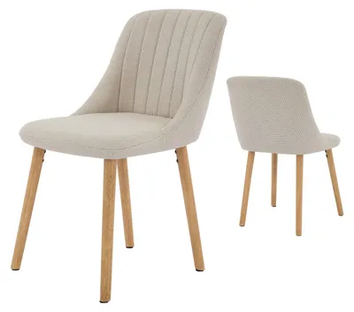 Immagine prodotto di Set di sedie da pranzo - Sedie - Sedie per sala da pranzo - Sedie imbottite - Sedie per soggiorno - Colore beige