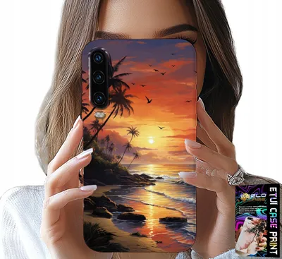 Produktbild von Tasche Für Huawei P30 - Strand, Urlaub, Tropische Insel Tasche
