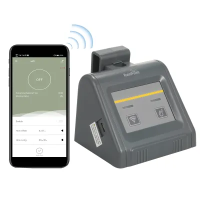 Produktbild von WiFi programmierbarer Bewässerungstimer, intelligenter Bewässerungsprogramm, automatisches Bewässerungssystem mit Tropfern, Schlauchanschlüssen