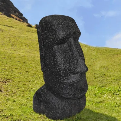 Obrázek produktu pro Kamenná socha Moai Lucknow 36 x 26 x 64 cm