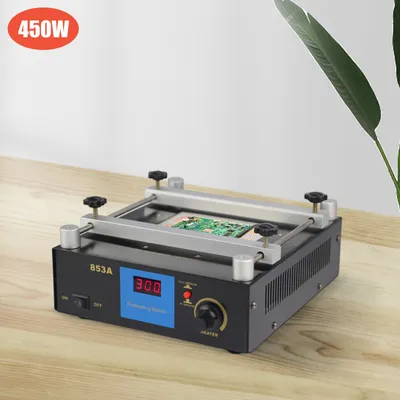 Produktbild von 450w Lötkolben  Entlötstation  Entlötkolben  Heißluft Rework Station  Vorheizstation Vorwärmstation Vorwärmer  Infrarot YIHUA  853A