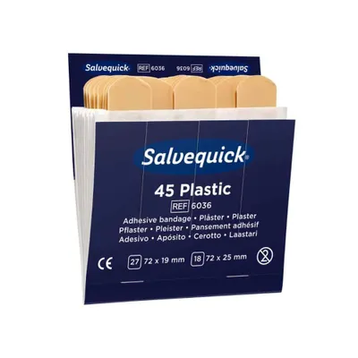 Immagine prodotto di Ricarica Salvequick® Strips 6036 idrorepellente - B00VTPED2Q | Confezione (45 pezzi)