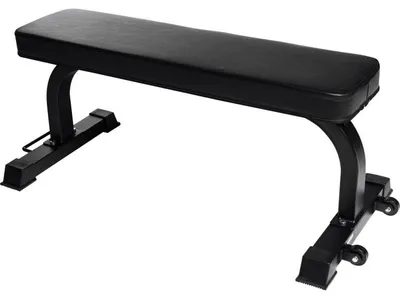 Obrázok produktu pre Gorilla Sports Plochá lavica, pojazdná, čierna