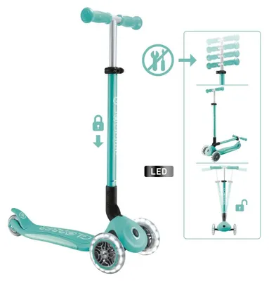 Produktbild von Globber GLOBBER ELITE LIGHTS dunkelmint, mit Leuchtrollen