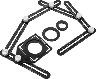 Produktbild von KRAFT&DELE Baulineal - Schablone für Fliesen und Löcher KD10385