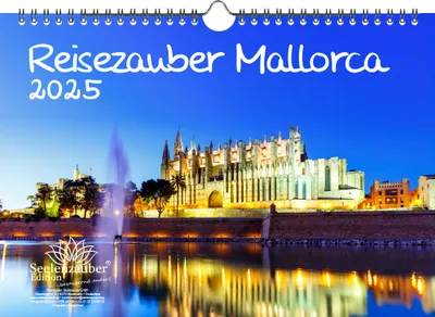 Produktbild von Reisezauber Mallorca DIN A4 Kalender für 2025 Palma Urlaub Strand Meer Spanien - Seelenzauber