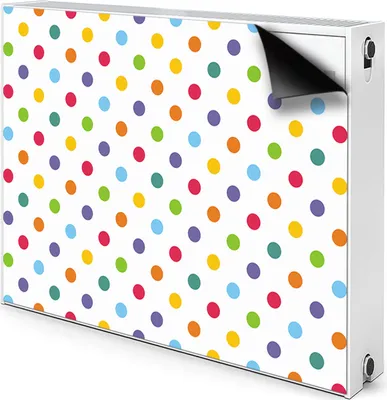 Produktbild von Magnet Heizkörperverkleidung Heizkörper-Abdeckung Heizung Heizkörper 110x60 cm  - Farbig, dots