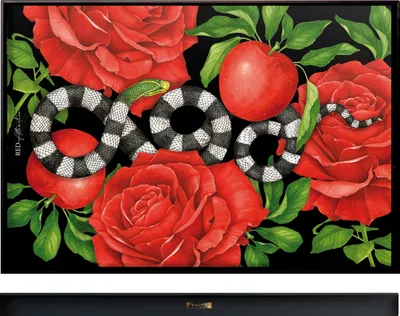 Produktbild von Taitù Red Attraction - Tablett rechteckig 66x45 cm