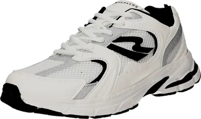 Produktbild von Sneakers Herren-Sneaker Weiß-Schwarz, Farbe:weiß, EU Größe:45