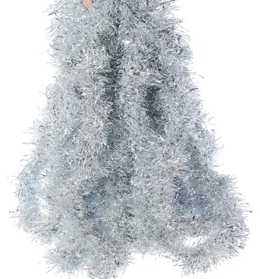 Lametta-Slinger 10 m, glänzend, grün, für Weihnachtsbaum und Dekoration