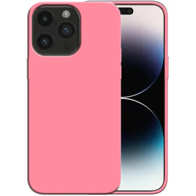 Zdjęcie produktu dla Etui silikonowe Smartphonica do iPhone 14 Pro Max z miękkim wnętrzem - różowe