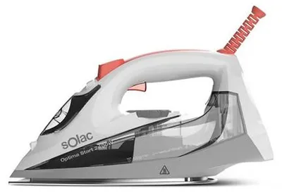 Obrázok produktu pre Solac Optima Start 2200, Naparovacia žehlička, Keramická žehliaca plocha, 1,8 m, 100 g/min, Šedá, Biela, 25 g/min