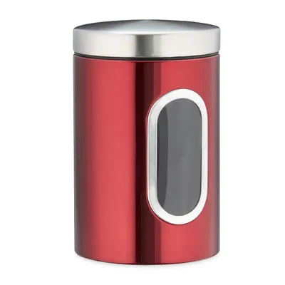 Produktbild von relaxdays Vorratsdose 17,0 cm hoch rot 1,4 l