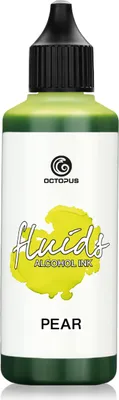 Obrázek produktu pro 100 ml Octopus Fluids Alcohol Ink PEAR, alkoholový inkoust pro fluid art a pryskyřici, zelený