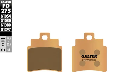 Produktbild von Bremsbeläge Kh355 Gesintert Metallic (Gold) Atv Kymco/Masai/Sym