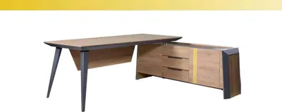 Produktbild von Holz Eckschreibtische Moderne Office Möbel Schreibtisch Holzmöbel Braun