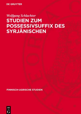 Produktbild von Studien zum Possessivsuffix des Syrjänischen