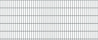 A close-up, full-frame view of a metal fence.