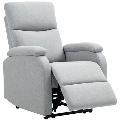 Produktbild von Recliner-Sessel, Entspannungssessel mit verstellbarer Rückenlehne, Fußstütze, Polstersessel für Wohnzimmer, Grau