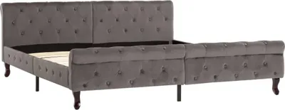 Obrázek produktu pro vidaXL Postel Grey Velvet 180 x 200 cm
