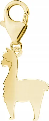 Imagen del producto de Colgante de plata de ley 925 con diseño de llama, con acabado dorado