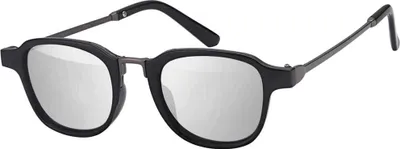 Produktbild von Gil Sonnen Brille Designer Piloten Herren Sonnenbrille mit Kunstoffrahmen 30417 Silber Schwarz
