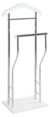 Produktbild von HAKU Herrendiener für Schlafzimmer stiller Diener Badezimmer chrom, weiß, MDF Me