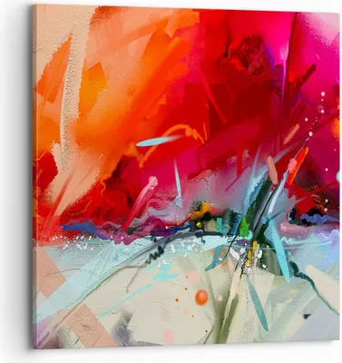 Produktbild von Bild auf Leinwand - Leinwandbild - Abstraktion modern - 70x70cm - Wand Bild - Wanddeko - Wandbilder - Leinwanddruck - Bilder - Kunstdruck - Wanddekoration - Leinwand bilder - Wandkunst - AC70x70-4036