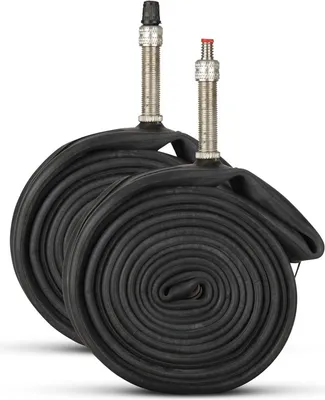 Immagine prodotto di Camera d'aria per bicicletta, set di 2 - Camera d'aria da 26 pollici ( 26" x 13/8 - 1,75 ) ( valvola DV / Dunlop ) ETRTO - 32/47 - 559/597