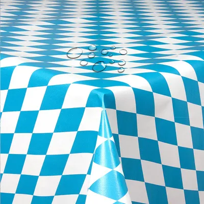 Produktbild von Partytischdecke Lackfolie Farbe wählbar Bayerische Raute Eckig 100 x 250 cm abwaschbare Tischdecke