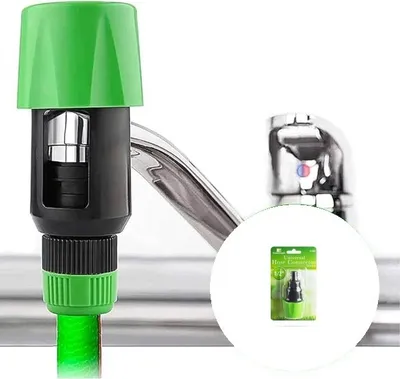 Produktbild von Universeller Wasserdieb – passend für die meisten Wasserhähne – Gartenschlauch-Kupplung, Wasserdieb für flache Wasserhähne