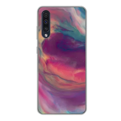 Produktbild von MuchoWow® Handyhülle Schutzhülle Hülle für Samsung Galaxy A50 Flüssig - Rosa - Türkis - Abstrakt Silikon Softcase Handy Hülle - Mobiltelefonhülle