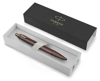 Produktbild von PARKER Kugelschreiber IM Monochrome Burgundy PVD M Blau Geschenkbox