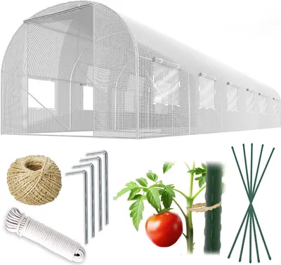 Produktbild von Gartentunnel 3 x 6 m (18m2) weiß Plonos