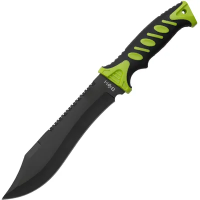 Image de Couteau outdoor à lame fixe WE 42091 vert avec scie KP42091