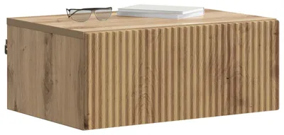 Obrázek produktu pro Nástěnný noční stolek se zásuvkou Dub artisan 49 x 34,5 x 20 cm