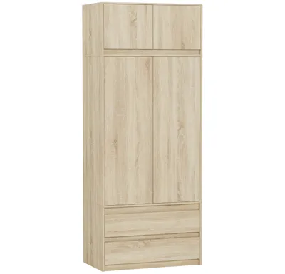 Obrázok produktu pre Šatníková skriňa s nadstavcom 90 x 234 cm FRAMIRE B-9-NTIP sonoma
