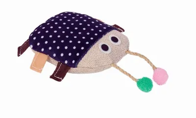 Produktbild von Nobby Stoff Käfer mit Catnip 10 cm, blau/braun